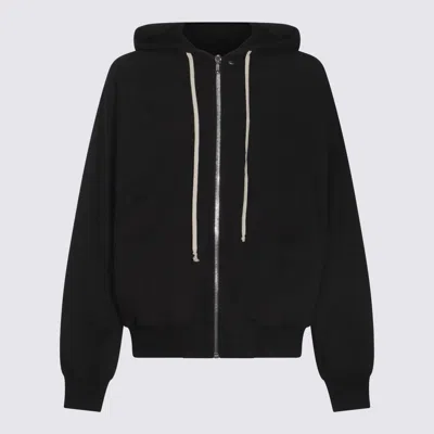 Rick Owens Black Cotton Sweatshirt