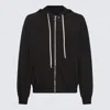 Rick Owens Mens Black Windbreaker Relaxed-fit Cotton-jersey Hoodie Xs In Black