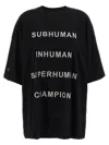 Rick Owens Champion X Owens Crew Neck Graphic T-shirt In Black