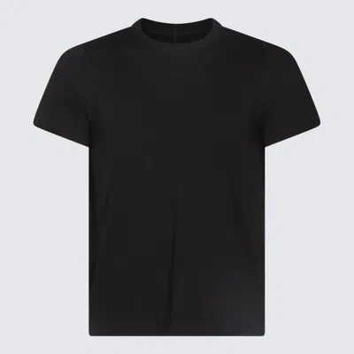 RICK OWENS RICK OWENS BLACK COTTON T-SHIRT