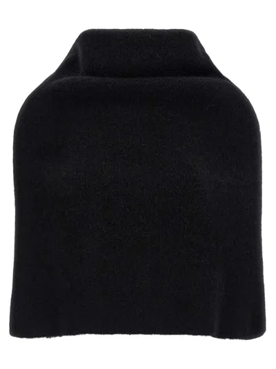Rick Owens Black Cowl Cape