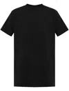 Rick Owens Black Crew Neck T-shirt With Short Sleeves In Black