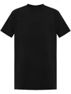 Rick Owens Black Crew Neck T-shirt With Short Sleeves In Black