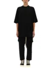 Rick Owens Black Crew Neck T-shirt In Black