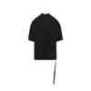 Rick Owens Drkshdw Tommy T Oversized Black Cotton Jersey T-shirt In Black