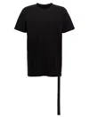 Rick Owens Black Crewneck Cotton T-shirt In Black