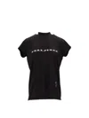 Rick Owens Black Crewneck Logo T-shirt