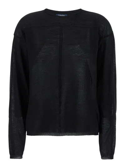 RICK OWENS BLACK CREWNECK PULLOVER