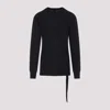 Rick Owens Black Crewneck T-shirt In Black