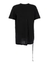Rick Owens Black Crewneck T-shirt In Black