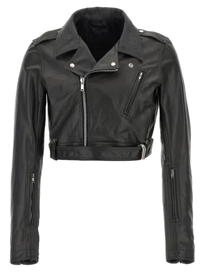 Rick Owens Black Cropped Luke S Stooges Jacket