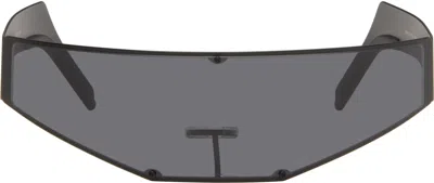 Rick Owens Black Cyclops Sunglasses In Orange