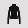 Rick Owens Womens Black Headon Double Lupetto High Neck Cashmere-blend Jumper In Black
