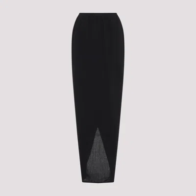 RICK OWENS BLACK DINGE SKIRT