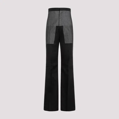 RICK OWENS BLACK DIRT BOLAN COTTON PANTS