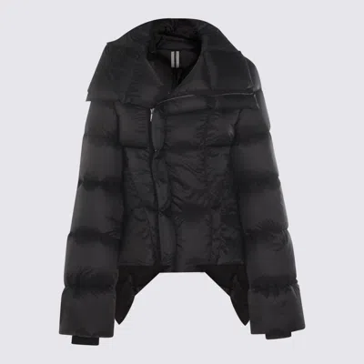 RICK OWENS BLACK DOWN JACKET