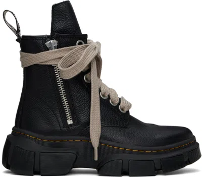 Rick Owens Black Dr. Martens Edition 1460 Dmxl Jumbo Lace Boots In 009 Black