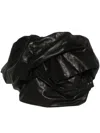 Rick Owens Strapless Ruched Leather Bustier Top
