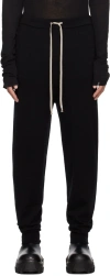 Rick Owens Black Drawstring Sweatpants In 09 Black