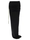 Rick Owens Black Soft Edfu Skirt In Black