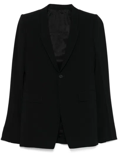 RICK OWENS BLACK EXTREME SOFT BLAZER
