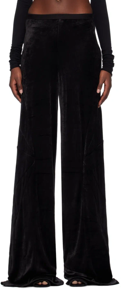 Rick Owens Black Farrah Trousers In 09 Black