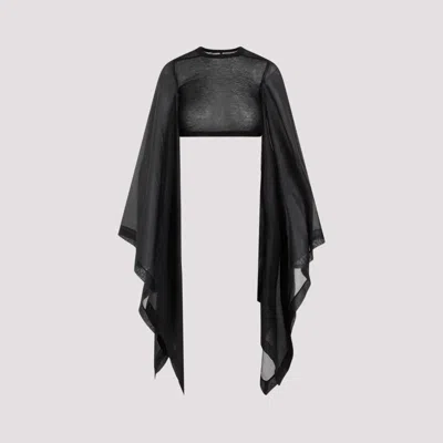 RICK OWENS BLACK FLAG CROP HABOTAI TOP