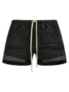 Rick Owens Black Fox Boxers Shorts In Black