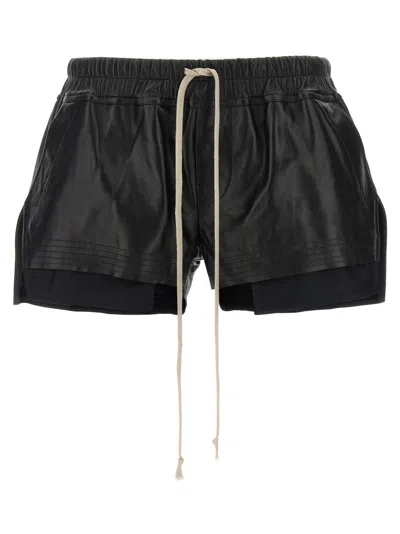 RICK OWENS BLACK FOG BOXERS SHORTS