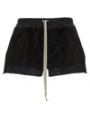 Rick Owens Cloud Layered Elastic Waistband Shorts In Black