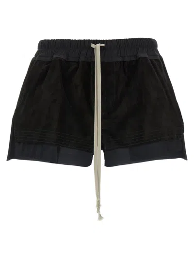RICK OWENS BLACK FOG BOXERS SHORTS