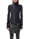 Rick Owens Gary Jacket In Stretch Fabric In Black