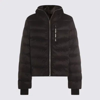 RICK OWENS BLACK GIMP DOWN JACKET