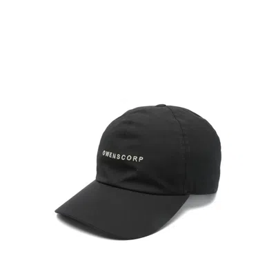 Rick Owens Black Logo Baseball Hat
