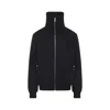 Rick Owens Structured Black Sports Jacket With Ribbed Details And Matte Finish In Black