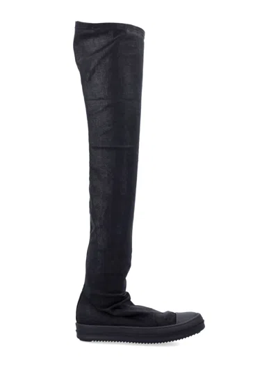 Rick Owens Black High Sock Snekaers