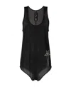 Rick Owens Black Champion Edition Basketball Tank Top In Black