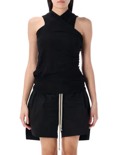 RICK OWENS WOMEN BLACK HOLLYWOOD BANANA TOP, S LUXURY TOPS FOR WOMEN DARVEYS