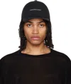 Rick Owens Black Hollywood Baseball Cap In 0908 Black/pearl