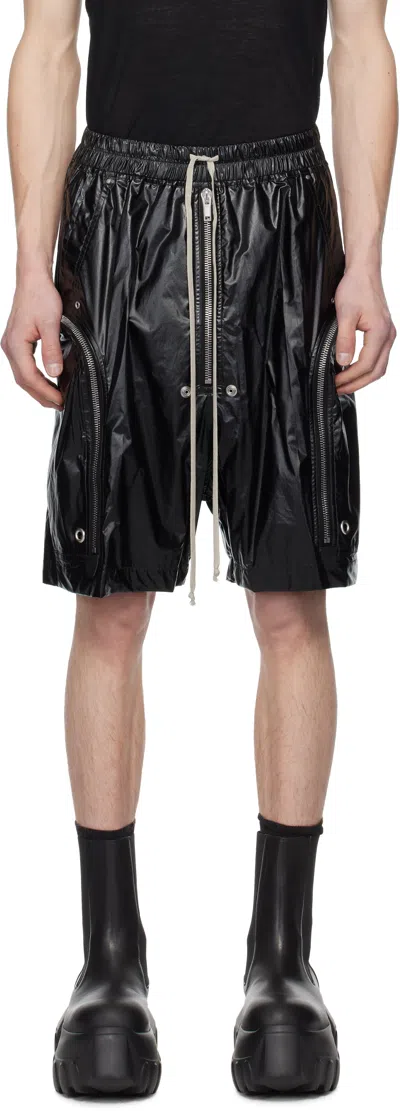 Rick Owens Black Hollywood Bauhaus Bela Shorts In 09 Black
