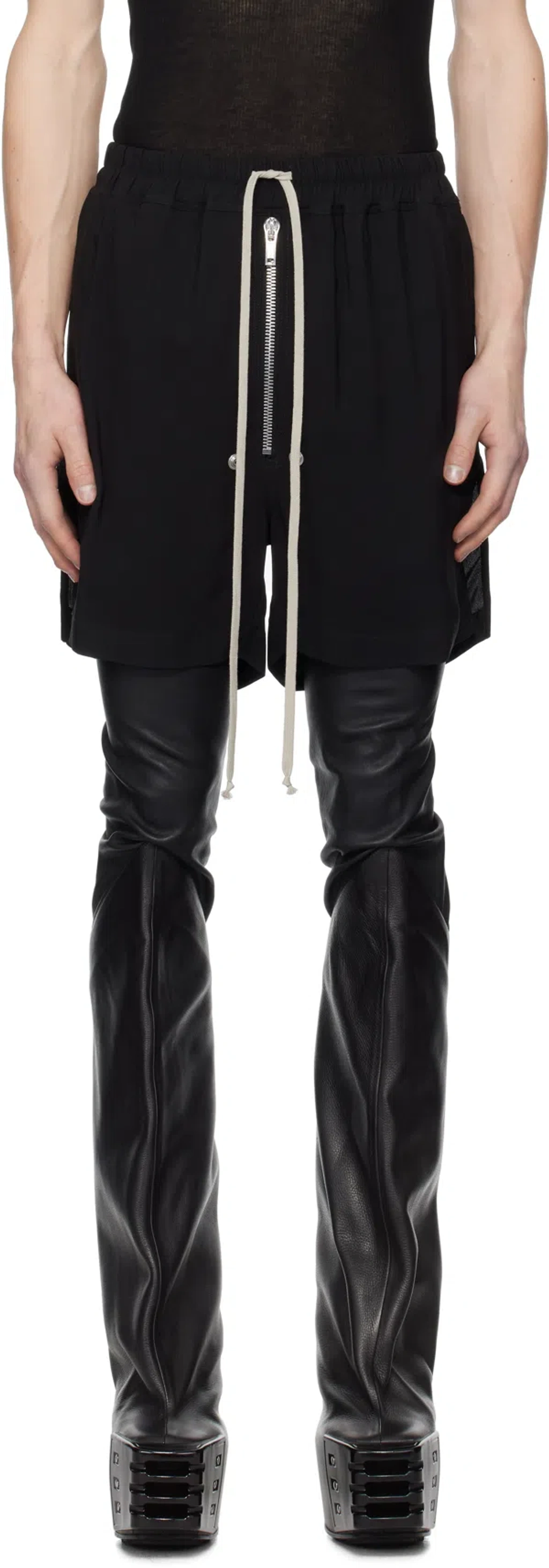 パンツ Rick owens Hollywood bela boxer Rick Owens Black Hollywood Bela Boxers Shorts In 09 Black | ModeSens