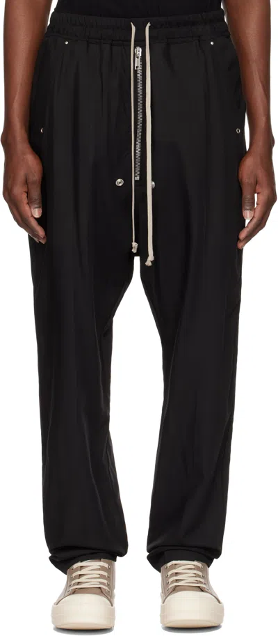 Rick Owens Black Hollywood Bela Trousers In 09 Black