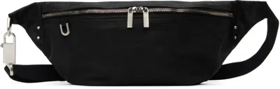 Rick Owens Black Hollywood Bumbag Pouch In 09 Black