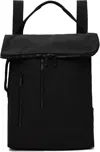 Rick Owens Black Hollywood Cargo Backpack In 0909 Black/black