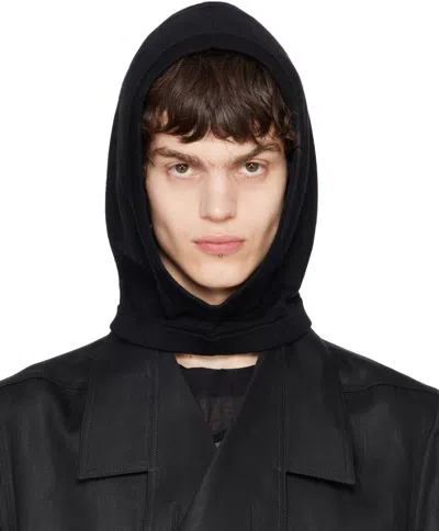 Rick Owens Black Hollywood Cashmere Hood