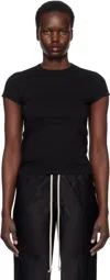 Rick Owens Black Hollywood Cropped Level T-shirt In 09 Black