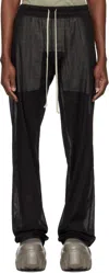 Rick Owens Black Hollywood Dietrich Drawstring Trousers In 09 Black