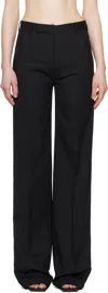 Rick Owens Dietrich High Waist Tailored Trousers In 09 Black