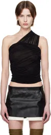 Rick Owens Athena One-shoulder Top - Women's - Elastane/cupro In 09 Black