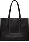 Rick Owens Black Hollywood Edith Shopper Tote In 09 Black
